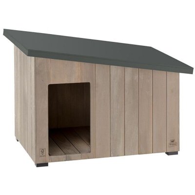 FERPLAST  - ARGO 60 Niche pour chien en bois de pin nordique L 57,5 x L 39 x H 46 cm