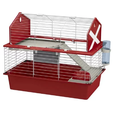 FERPLAST  Clapier Barn 80 78x48x65 cm Rouge