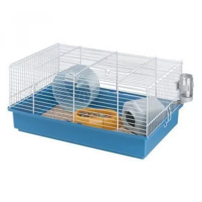 FERPLAST  Criceti 9 Cage pour hamster , Blanc et rouge