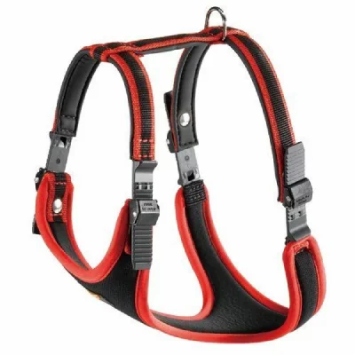 FERPLAST  Ergocomfort Harnais avec Rembourrage XL pour Chien Rouge
