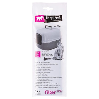 FERPLAST   L135 Filtre pour Maison de Toilette (x2 filtres)