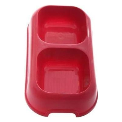 FERPLAST  Plastic Party 16 700ml Dog Feeder Argent&eacute; 27x15x6 cm