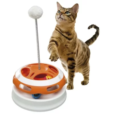 FERPLAST  Vertigo Jouet Chat Diam&egrave;tre 24 X 36,5 cm