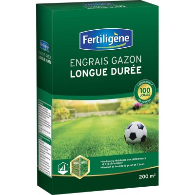 FERTILIGENE  Engrais gazon longue dur&eacute;e - 4 kg - 200 m&sup2; /nc
