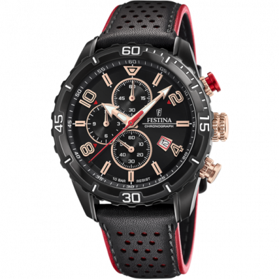 FESTINA  Homme Analogique Quartz Montre avec Bracelet en Cuir F20519/4