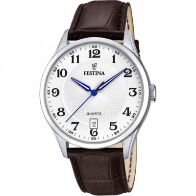 FESTINA  Hommes Analogique Quartz Montre avec Bracelet en Cuir F20426/1