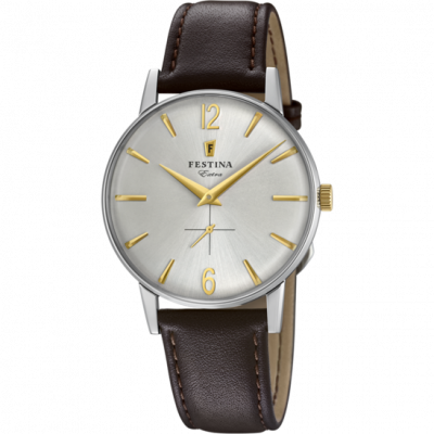 FESTINA  Mixte Analogique Montre avec Bracelet en Cuir F20248/2