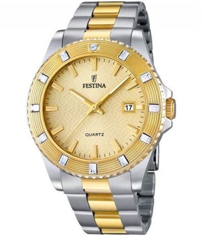 FESTINA  Montre Femme Analogique - Quartz - Acier Inoxydable Uf16688/2