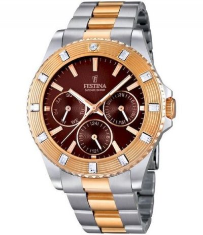 FESTINA  Montre Femme Analogique - Quartz - Acier Inoxydable Uf16695/4