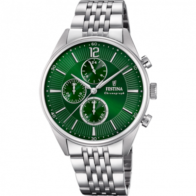 FESTINA  Montre Timeless Chronograph Homme Acier F20285/8