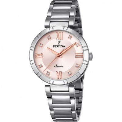 FESTINA  Quartz Montre avec Bracelet en Acier Inoxydable F16936/C