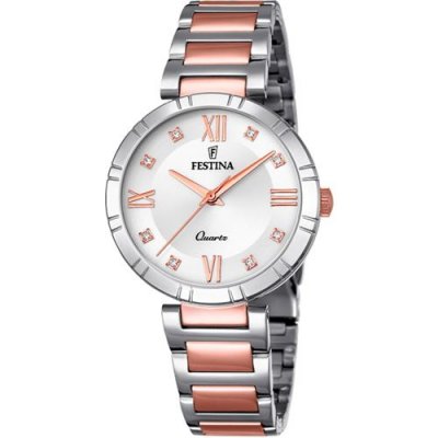 FESTINA  Quartz Montre avec Bracelet en Acier Inoxydable F16937/D