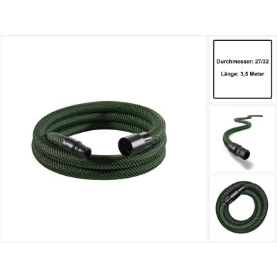 FESTOOL  204921 Tuyau d'aspiration D27/32 x 3,5 m AS/CTR, gris