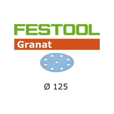 FESTOOL  Abrasifs  STF D125/8 P120 GR - Boite de 10 - 497148