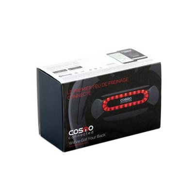 COSMO CONNECTED Feu De Freinage Moto Amovible  Noir Brillant