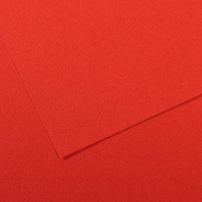 CANSON Feuille &agrave; dessins mi-teinte -  - 160g - 50x65 - Coquelicot