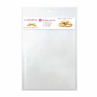SCRAPCOOKING Feuille azyme pour calisson x 6 -  - couleur variant