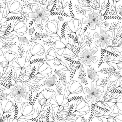 ARTEMIO Feuille Calque  - Fleurs - 30,5 x 30,5 cm - 90 g
