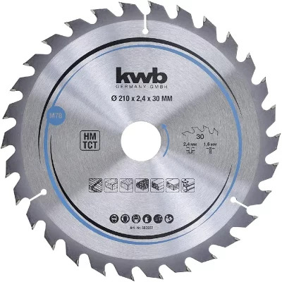 KWB Feuille de semis circulaire HM Milieu &Oslash; 210x30 Z30