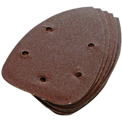 SILVERLINE Feuilles abrasives auto agrippantes x10 140 mm, grain 60