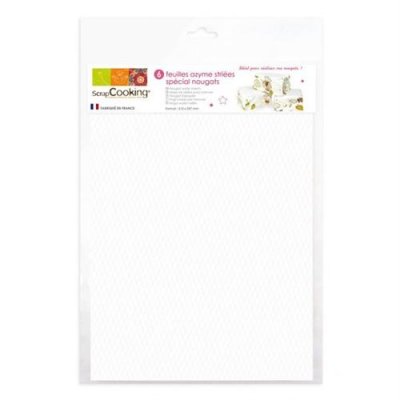 SCRAPCOOKING Feuilles Azyme Blanches (sp&eacute;cial Nougat),  (x6)