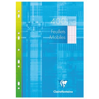 CLAIREFONTAINE Feuillets mobiles 400 pages -  - Format A4 - Grands carreaux