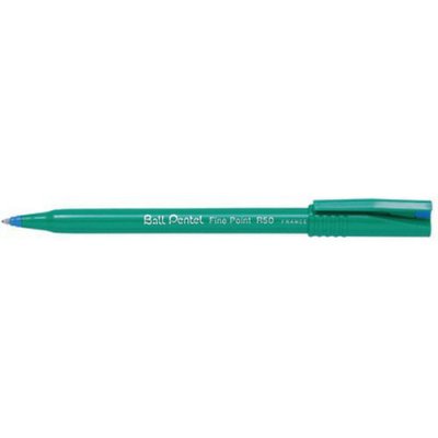 PENTEL Feutre &agrave; bille Ball  R50 - pointe 0,8 mm - encre bleue