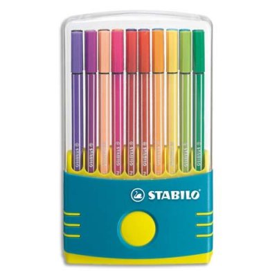 STABILO Feutre &agrave; dessin Pen 68 Color Parade assorti - boite de 20