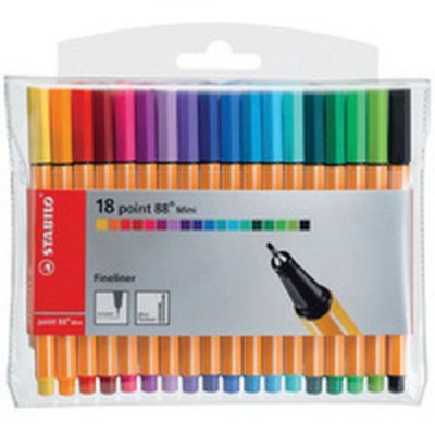 STABILO Feutre &Agrave; Pointe Fine Point 88 Mini &Eacute;tui Plastique