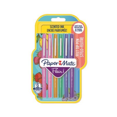 PAPERMATE Feutre  flair senteur - coloris assortis - blister de 6