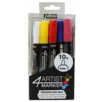 PEBEO Feutre peinture 4Artist Marker 4 mm - Assortiment 10 pcs