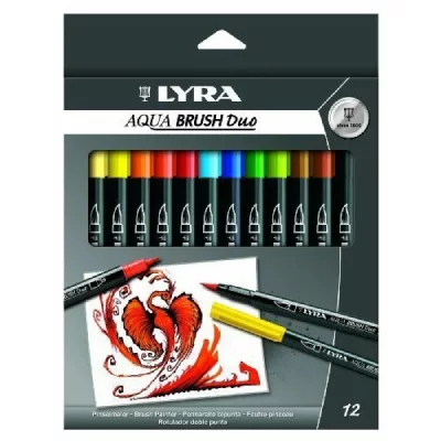 LYRA Feutre Pinceau Aqua Brush Duo  x 12 -  - couleur variant