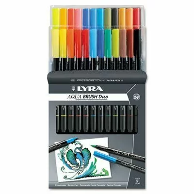 LYRA Feutre Pinceau Aqua Brush Duo  x 24 -  - couleur variant