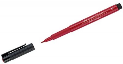  Feutre PITT artist pen pointe brush rouge &eacute;carlate fonc&eacute;