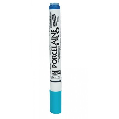 PEBEO Feutre pour porcelaine &agrave; pointe fine - bleu paon - 0,7 mm 021005