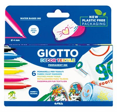 GENERIQUE Feutre textile Giotto Decor Textile x 6 - Giotto - couleur variant