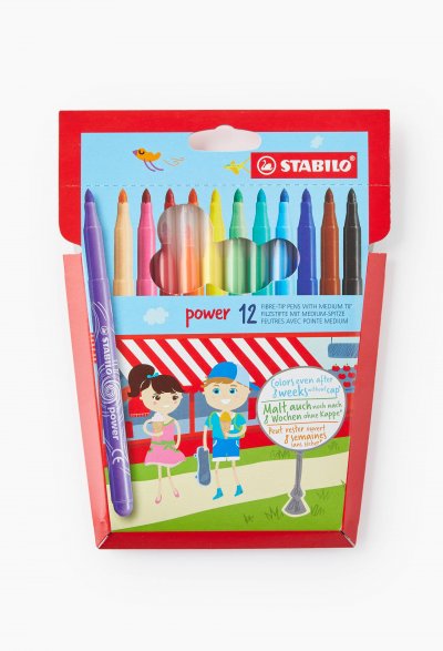 STABILO Feutre traingulaire trio a-z assorti - pochettes de 10 + 2
