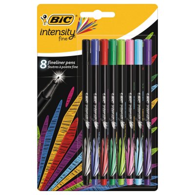 BIC Feutres d'&eacute;criture  intensity - Pointe fine - 8 pcs -  - couleur variant