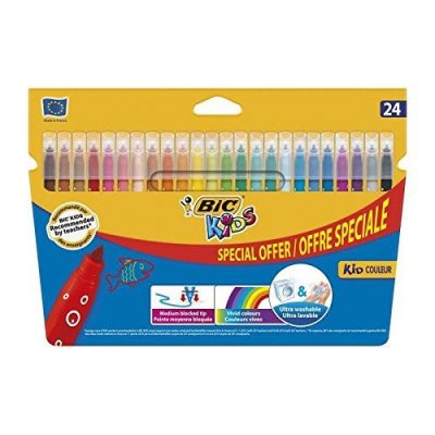 BIC Feutres De Coloriage Kid Couleur X24  - La Bo&icirc;te De 24 Feutres