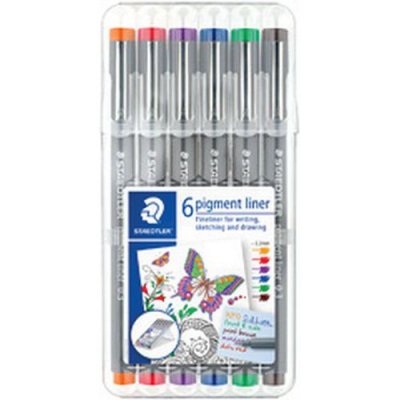 STAEDTLER Feutres extra-fins &agrave; encre color&eacute;e infalsifiable Multicolore