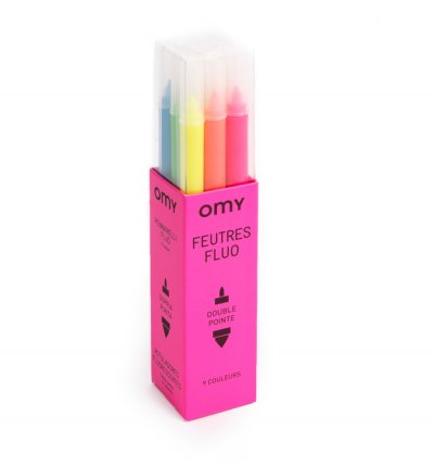 OMY Feutres Fluo - &eacute;tui de 9 feutres