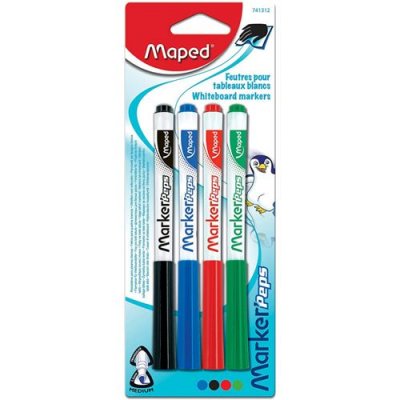 MAPED Feutres Pour Tableaux Blancs Marker"peps Blister De 4