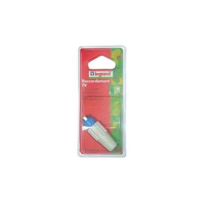 LEGRAND Fiche coaxiale droite diam&egrave;tre 9,52 mm  - Droite