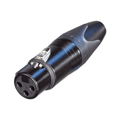 NEUTRIK Fiche connecteur XLR 3 broches Femelle noir - NC3FXX-BAG