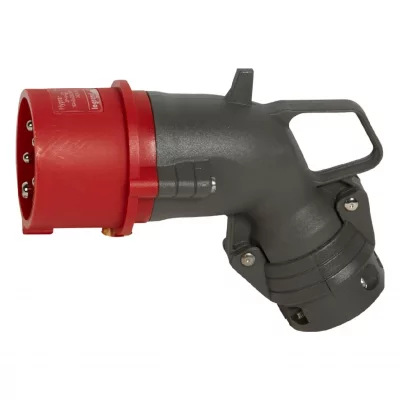 LEGRAND Fiche Coud&eacute;e Male 16 Amp&egrave;res 3P+N+T Ip44 Rouge -  Hypra 52264