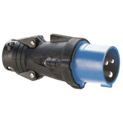 LEGRAND Fiche Droite Male 16 Amp&egrave;res 2P+T Ip44 Bleu -  Hypra 52052