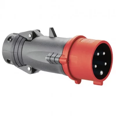 LEGRAND Fiche Droite Male 16 Amp&egrave;res 3P+N+T Ip44 Rouge -  Hypra 52244