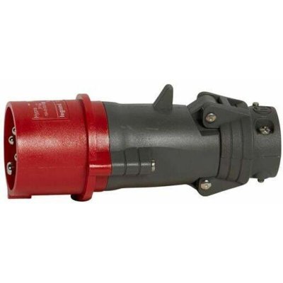 LEGRAND Fiche Droite Male 16 Amp&egrave;res 3P+T Ip44 Rouge -  Hypra 52243