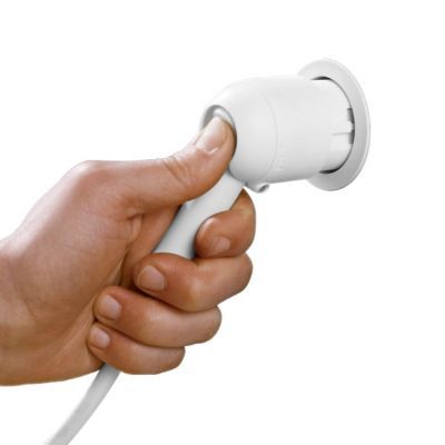 LEGRAND Fiche &eacute;lectrique m&acirc;le &agrave; extraction facile - 2 phases + terre - blanc