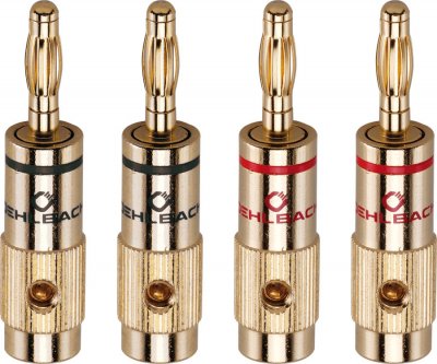 OEHLBACH Fiche haut-parleur m&acirc;le, droit  3001 or 4 pc(s)